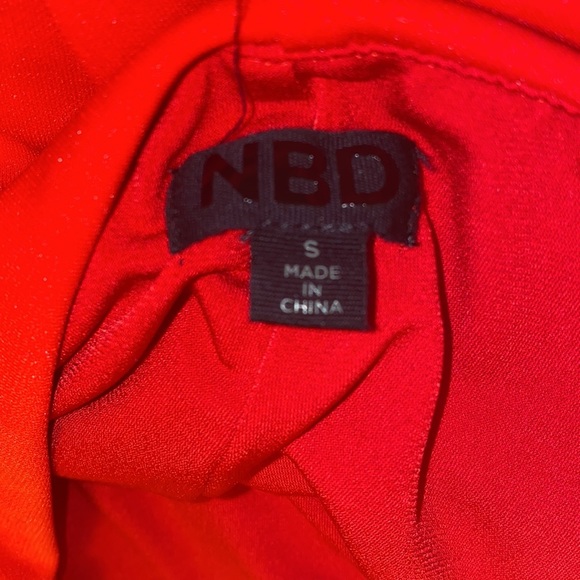 NBD Red Kate Mini Dress size Small, Lava - Picture 10 of 10